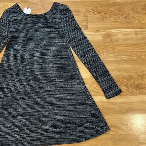 NWT Adam Levine Grey Lurex Sparkly Sweater Dress S - Picture 10 of 11